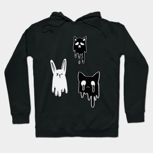 Kawaii bunny ghost Pastel goth Aesthetic clothing Hoodie